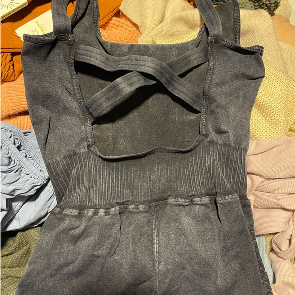 Free People Good Karma Runsie🖤✨ - Picture 10 of 11